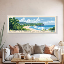 Load image into Gallery viewer, Bathsheba Beach, Barbados Panoramic Print, Vacation Gift, Barbados Wall Art, Beach Painting, Beach Decor, Beach Or Lakehouse Art