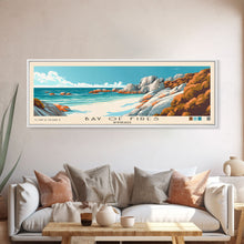 Load image into Gallery viewer, Bay of Fires, Australia Panoramic Print, Vacation Gift, Australia Wall Art, Beach Painting, Beach Decor, Large Wall Art, Wood Frame Art