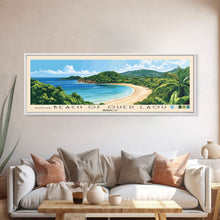 Load image into Gallery viewer, Beach of Oued Laou, Morocco Panoramic Print, Vacation Gift, Morocco Wall Art, Beach Painting, Beach Decor, Beach Or Lakehouse Art