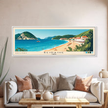 Load image into Gallery viewer, Beidaihe, China Panoramic Beach Print, Vacation Gift, China Wall Art, Beach Painting, Beach Decor, Beach Painting