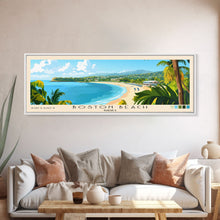 Load image into Gallery viewer, Boston Beach, Jamaica Panoramic Print, Vacation Gift, Jamaica Wall Art, Vacation Wall Art, Vacatation Memories, Beach Decor, Beach Or Lakehouse Art