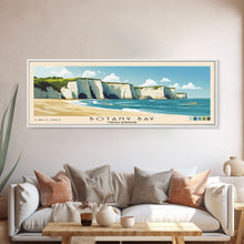 Load image into Gallery viewer, Botany Bay, United Kingdom Panoramic Print, Vacation Gift, United Kingdom Wall Art, Beach Painting, Beach Decor, Beach Or Lakehouse Art