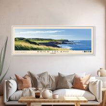 Load image into Gallery viewer, Brier Island, Canada Panoramic Beach Print, Vacation Gift, Canada Wall Art, Beach Painting, Beach Decor, Beach Painting