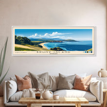 Carregar imagem no visualizador da galeria, Bruny Island, Australia Panoramic Print, Vacation Gift, Australia Wall Art, Beach Painting, Beach Decor, Large Wall Art, Wood Frame Art