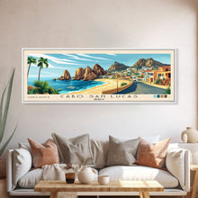Carregar imagem no visualizador da galeria, Cabo San Lucas, Mexico Panoramic Print, Vacation Gift, Mexico Wall Art, Beach Painting, Beach Decor, Beach Or Lakehouse Art