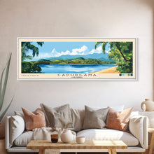Carregar imagem no visualizador da galeria, Capurgana, Colombia Panoramic Beach Print, Vacation Gift, Colombia Wall Art, Beach Painting, Beach Decor, Beach Painting