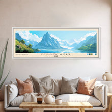 Cargar imagen en el visor de la galería, Cerro Azul, Peru Panoramic Print, Vacation Gift, Peru Wall Art, Beach Painting, Beach Decor, Large Wall Art, Wood Frame Art