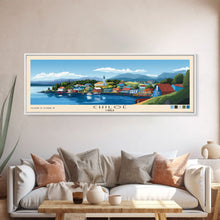 Cargar imagen en el visor de la galería, Chiloé, Chile Panoramic Print, Vacation Gift, Chile Wall Art, Beach Painting, Beach Decor, Large Wall Art, Wood Frame Art