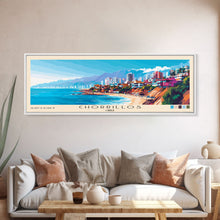 Cargar imagen en el visor de la galería, Chorrillos, Chile Panoramic Print, Vacation Gift, Chile Wall Art, Vacation Wall Art, Vacatation Memories, Beach Decor, Beach Or Lakehouse Art