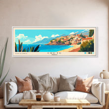 Load image into Gallery viewer, Crete, Greece Panoramic Print, Vacation Gift, Greece Wall Art, Vacation Wall Art, Vacatation Memories, Beach Decor, Beach Or Lakehouse Art
