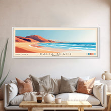 Load image into Gallery viewer, Dalia Beach, Morocco Panoramic Beach Print, Vacation Gift, Morocco Wall Art, Beach Painting, Beach Decor, Beach Painting