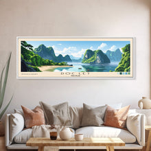 Load image into Gallery viewer, Doc Let, Vietnam Panoramic Beach Print, Vacation Gift, Vietnam Wall Art, Beach Painting, Beach Decor, Beach Painting