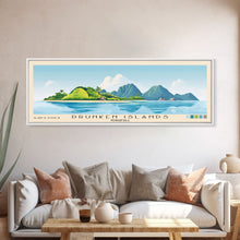 Carregar imagem no visualizador da galeria, Drunken Islands, Venezuela Panoramic Print, Vacation Gift, Venezuela Wall Art, Vacation Wall Art, Vacatation Memories, Beach Decor, Beach Or Lakehouse Art