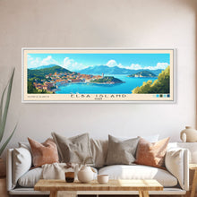 Load image into Gallery viewer, Elba Island, Italy Panoramic Print, Vacation Gift, Italy Wall Art, Vacation Wall Art, Vacatation Memories, Beach Decor, Beach Or Lakehouse Art