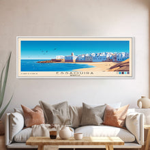 Load image into Gallery viewer, Essaouira, Morocco Panoramic Print, Vacation Gift, Morocco Wall Art, Beach Painting, Beach Decor, Beach Or Lakehouse Art