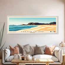 Carregar imagem no visualizador da galeria, Fraser Island, Australia Panoramic Print, Vacation Gift, Australia Wall Art, Vacation Wall Art, Vacatation Memories, Beach Decor, Beach Or Lakehouse Art