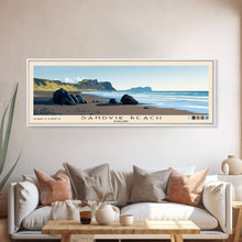 Load image into Gallery viewer, Sandvik Beach, Iceland Panoramic Print, Vacation Gift, Iceland Wall Art, Vacation Wall Art, Vacatation Memories, Beach Decor, Beach Or Lakehouse Art