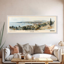 Load image into Gallery viewer, Ahtopol, Bulgaria Watercolor Beach Print, Vacation Gift, Bulgaria Wall Art, Beach Painting, Beach Decor, Beach Painting