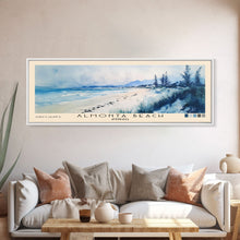 Load image into Gallery viewer, Almonta Beach, Australia Watercolor Beach Print, Vacation Gift, Australia Wall Art, Framed Canvas Print, Framed Beach Painting