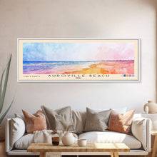 Carregar imagem no visualizador da galeria, Auroville Beach, India Watercolor Beach Print, Vacation Gift, India Wall Art, Framed Canvas Print, Framed Beach Painting