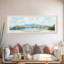 Load image into Gallery viewer, Bequia Island, Saint Vincent and the Grenadines Watercolor Beach Print, Vacation Gift, Saint Vincent and the Grenadines Wall Art, Beach Painting, Beach Decor, Beach Painting