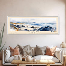 Load image into Gallery viewer, Big Sand, Scotland Watercolor Beach Print, Vacation Gift, Scotland Wall Art, Beach Painting, Beach Decor, Beach Painting