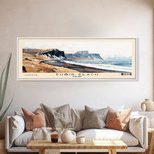 Load image into Gallery viewer, Búðir Beach, Iceland Watercolor Beach Print, Vacation Gift, Iceland Wall Art, Beach Painting, Beach Decor, Beach Painting