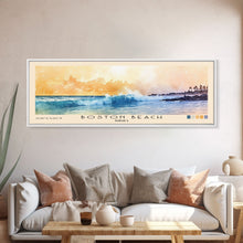 Load image into Gallery viewer, Boston Beach, Jamaica Watercolor Beach Print, Vacation Gift, Jamaica Wall Art, Beach Painting, Beach Decor, Beach Painting