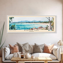 Load image into Gallery viewer, Byron Bay, Australia Watercolor Beach Print, Vacation Gift, Australia Wall Art, Beach Painting, Beach Decor, Beach Painting