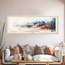 Load image into Gallery viewer, Changdao, China Watercolor Beach Print, Vacation Gift, China Wall Art, Beach Painting, Beach Decor, Beach Painting