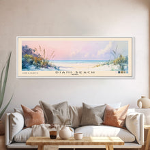 Load image into Gallery viewer, Diani Beach, Kenya Watercolor Beach Print, Vacation Gift, Kenya Wall Art, Framed Canvas Print, Framed Beach Painting