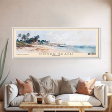 Load image into Gallery viewer, Dover Beach, Barbados Watercolor Beach Print, Vacation Gift, Barbados Wall Art, Framed Canvas Print, Framed Beach Painting