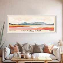 Load image into Gallery viewer, Eastern Cape, Coffee Bay Watercolor Print, Vacation Gift, Coffee Bay Wall Art, Beach Painting, Beach Decor, Large Wall Art, Wood Frame Art
