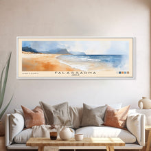 Load image into Gallery viewer, Falassarna, Greece Watercolor Beach Print, Vacation Gift, Greece Wall Art, Beach Painting, Beach Decor, Beach Painting