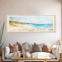 Load image into Gallery viewer, Folkestone Beach, Barbados Watercolor Beach Print, Vacation Gift, Barbados Wall Art, Beach Painting, Beach Decor, Beach Painting