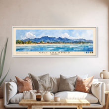 Load image into Gallery viewer, Gili Islands, Indonesia Watercolor Beach Print, Vacation Gift, Indonesia Wall Art, Beach Painting, Beach Decor, Beach Painting