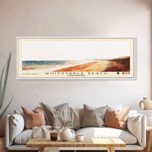 Load image into Gallery viewer, Whitstable beach, United Kingdom Watercolor Beach Print, Vacation Gift, United Kingdom Wall Art, Beach Painting, Beach Decor, Beach Painting