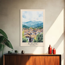 Carregar imagem no visualizador da galeria, Albena, Bulgaria Watercolor Beach Print, Vacation Gift, Bulgaria Wall Art, Framed Canvas Print, Framed Beach Painting