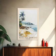 Load image into Gallery viewer, Baía do Sancho, Brazil Watercolor Beach Print, Vacation Gift, Brazil Wall Art, Beach Painting, Beach Decor, Beach Painting