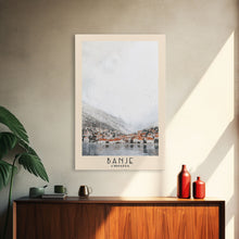 Load image into Gallery viewer, Banje, Croatia Watercolor Print, Vacation Gift, Croatia Wall Art, Beach Painting, Beach Decor, Large Wall Art, Wood Frame Art