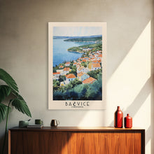 Load image into Gallery viewer, Bačvice, Croatia Watercolor Beach Print, Vacation Gift, Croatia Wall Art, Beach Painting, Beach Decor, Beach Painting