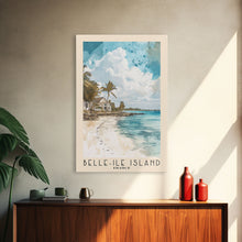 Load image into Gallery viewer, Belle-Ile Island, France Watercolor Beach Print, Vacation Gift, France Wall Art, Beach Painting, Beach Decor, Beach Painting