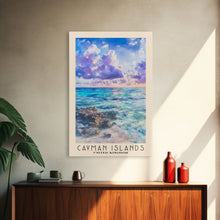 Load image into Gallery viewer, Cayman Islands, United Kingdom Watercolor Beach Print, Vacation Gift, United Kingdom Wall Art, Beach Painting, Beach Decor, Beach Painting