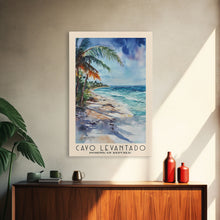 Load image into Gallery viewer, Cayo Levantado, Dominican Republic Watercolor Print, Vacation Gift, Dominican Republic Wall Art, Beach Painting, Beach Decor, Large Wall Art, Wood Frame Art
