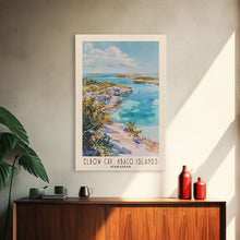 Load image into Gallery viewer, Elbow Cay, Abaco Islands, Bahamas Watercolor Beach Print, Vacation Gift, Bahamas Wall Art, Beach Painting, Beach Decor, Beach Painting