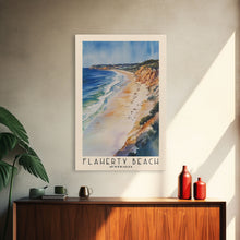 Load image into Gallery viewer, Flaherty Beach, Australia Watercolor Print, Vacation Gift, Australia Wall Art, Beach Painting, Beach Decor, Large Wall Art, Wood Frame Art