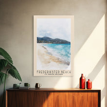 Load image into Gallery viewer, Frederiksted Beach, US Virgin islands Watercolor Beach Print, Vacation Gift, US Virgin islands Wall Art, Beach Painting, Beach Decor, Beach Painting