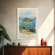 Load image into Gallery viewer, Levant Island, France Watercolor Beach Print, Vacation Gift, France Wall Art, Beach Painting, Beach Decor, Beach Painting