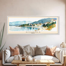 Carregar imagem no visualizador da galeria, Acharnes Greece Travel Print Wall Art, Panoramic City Art, Travel Art, Wall Decor, Vacation Gift, Framed Canvas Print Or Metal Art