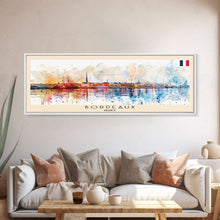 Load image into Gallery viewer, Borås Sweden Travel Art, City Art, Framed Canvas Print or Metal Wall Art, Europe Travel Poster, Panoramic Wall Art, Extra Wide Wall Art